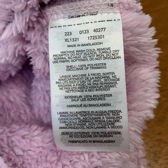 Columbia Cloudy Day super soft fleece full zip jacket in lilac - Picture 3 of 7